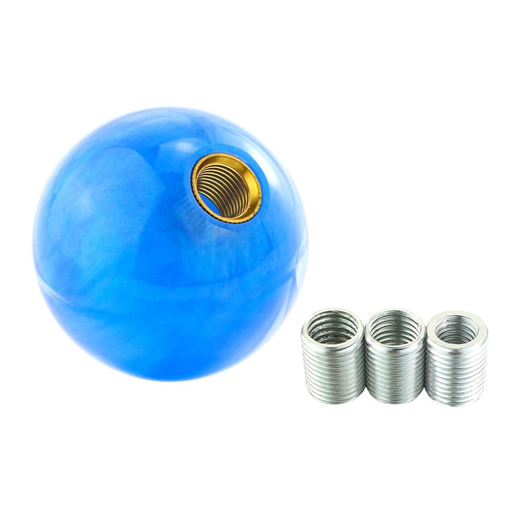 Abfer Resin Ball Shape Gear Stick Lever Shifter Knob for Auto Manual Vehicle Universal Car Accessories Interior (Blue)