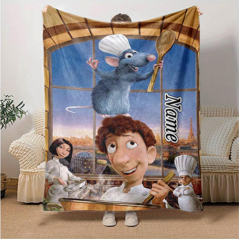 Custom 1pc Rat Chef's Adventure Blanket, Soft And Comfortable Blanket, Casual Warm, Camping Travel Blanket, Birthday Gift Q910231