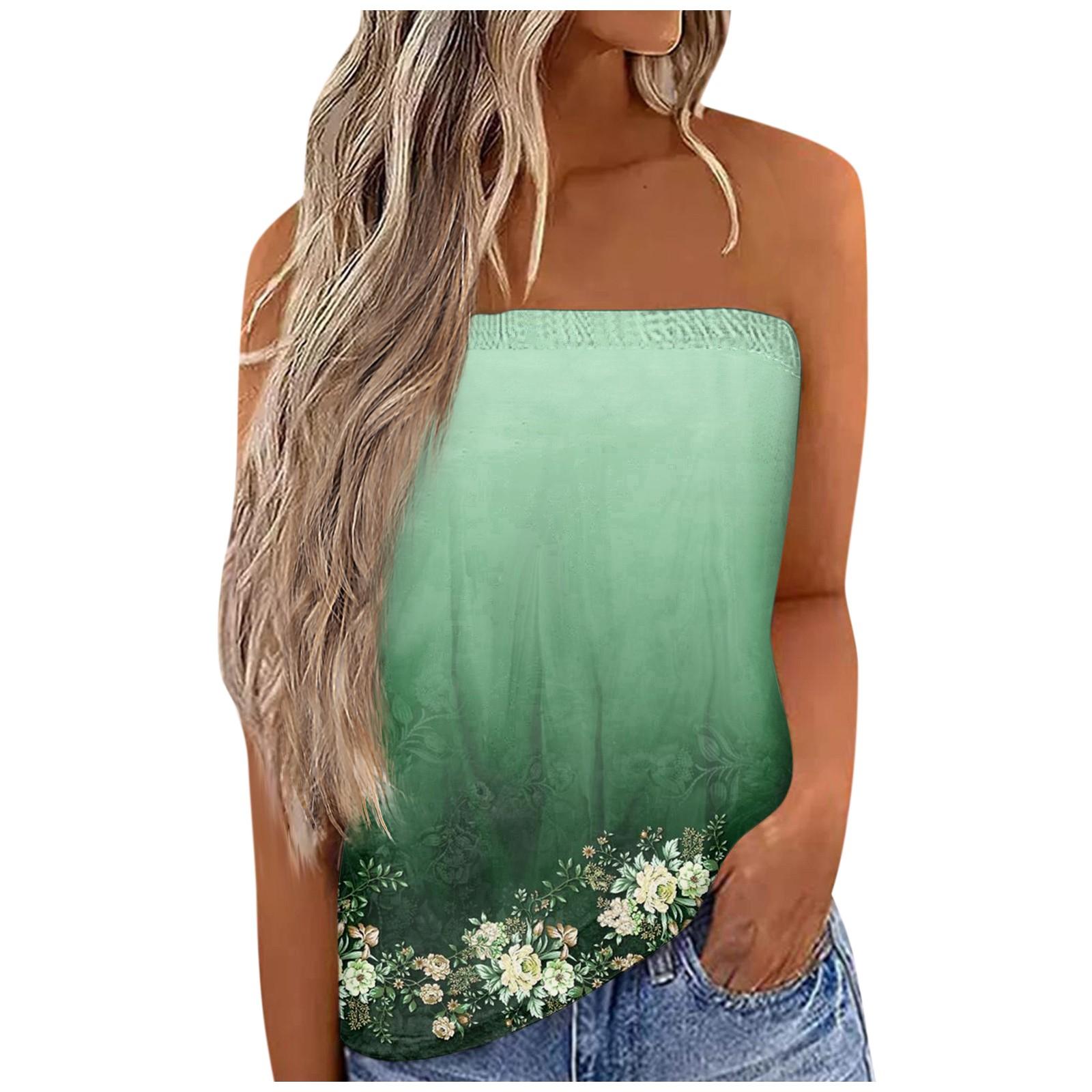 

Женский летний сексуальный топ без рукавов с открытыми плечами, пляжный жилет без бретелек, рубашка-бандо, сексуальные топы с открытой спиной XXL