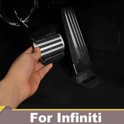 Para Infiniti Q50 QX70 Q70 Q60 G25 G35 G37 EX25 EX35 EX37 FX35 FX37 FX50 Acelerador de carro Freio Descanso de pé Pedal Capa Acessórios