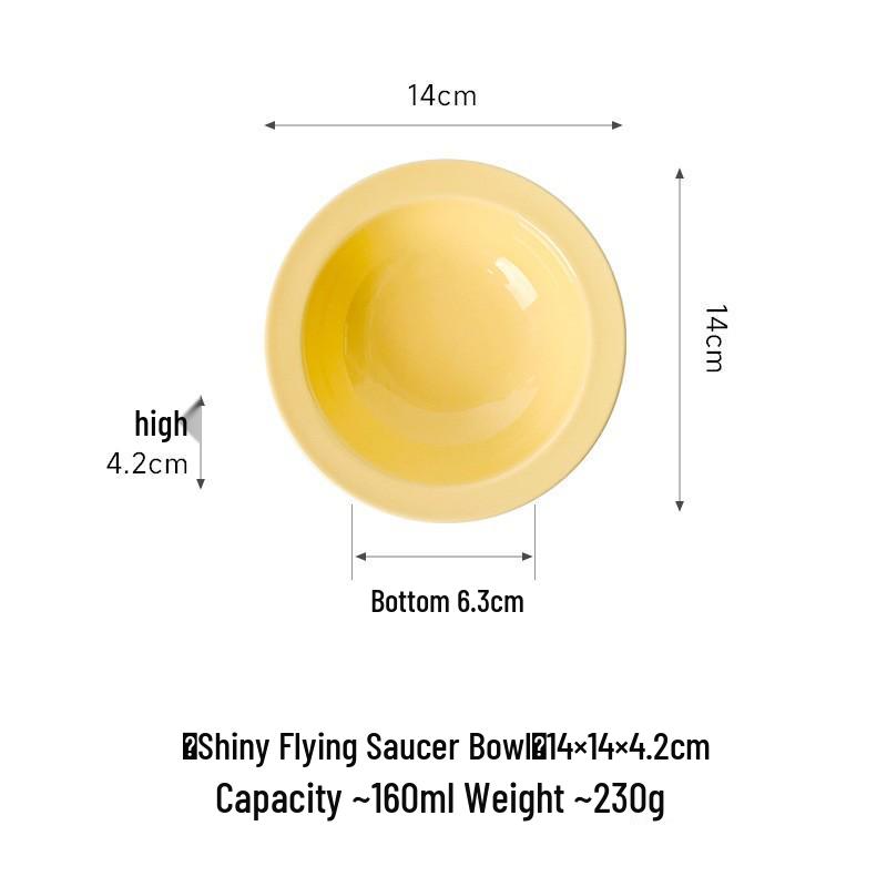Minimalist Ceramic Pet Bowl with Edge and Neck Protection