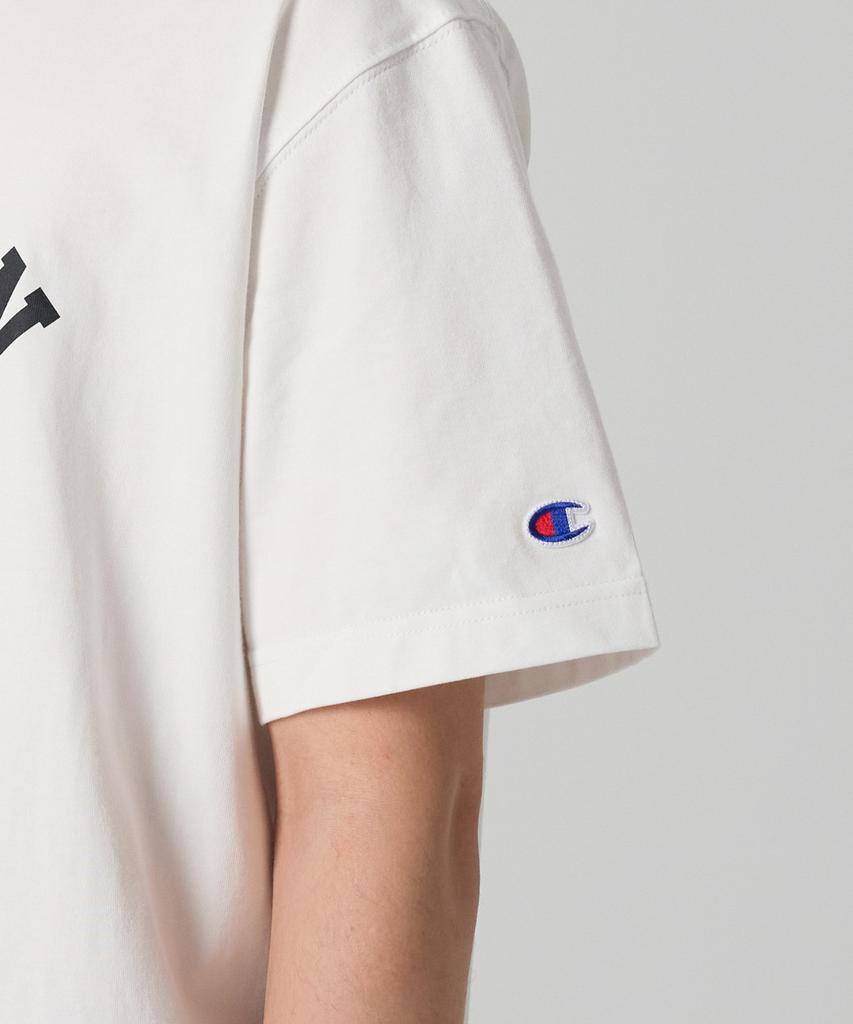 Champion T-shirt con logo ad arco Bianca