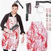 Bloody Apron Horror Halloween Bloody Butcher Apron Set Horror Makeup Costume Props