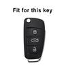 Für Q2 Q3 Q5 Q7 Q8 SQ5 A1 A3 8P A4 A5 A6 C7 A7 S3 S7 S8 R8 C5 C6 TT RS3 RS6 TPU Auto Klappschlüssel Abdeckung Hülle Zubehör