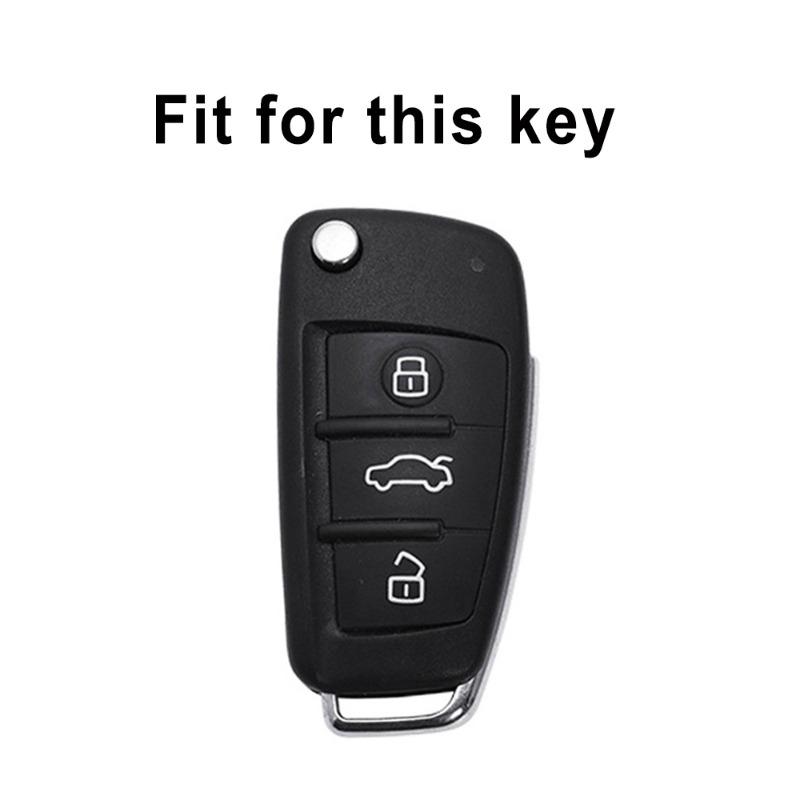 For Q2 Q3 Q5 Q7 Q8 SQ5 A1 A3 8P A4 A5 A6 C7 A7 S3 S7 S8 R8 C5 C6 TT RS3 RS6 TPU Car Folding Key Cover Case Accessories