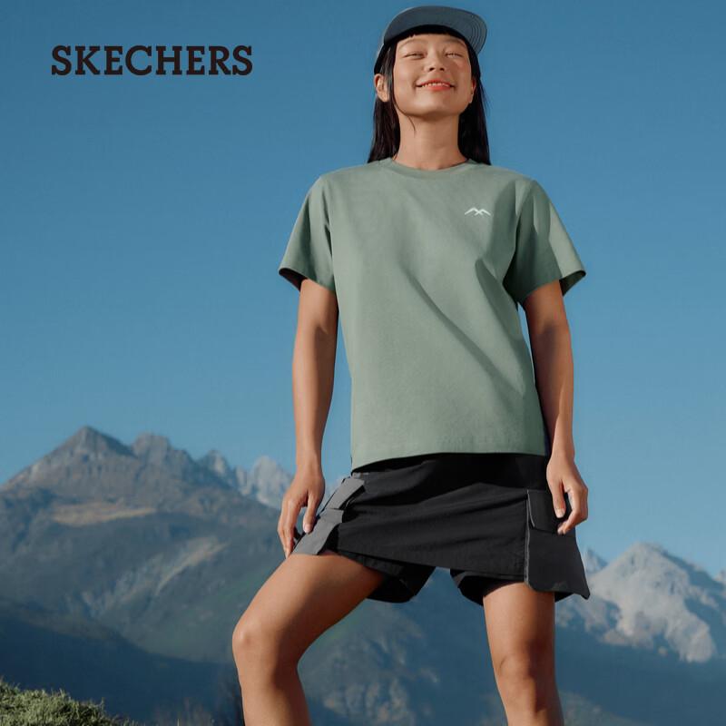 Skechers Women s Knit Short Sleeve Quick-Dry T-Shirt M