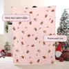 Pink Gingerbread Christmas Sofa Blanket Soft and Cute Plush Fruit Blanket Suitable for Men and Women Room Home Decor Gift