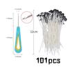 Multiple Sizes Waxed Cotton Thread Candle Wick 100pcs/set Smokeless Wick & Holder Candle Making Set Accessories Wicks Bracket