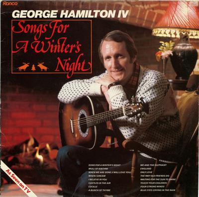 LP Record GEORGE HAMILTON IV  Songs For A Winters Night RTL2082 RONCO 1982 Netherland CountryFolk Used