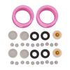 2 Set Silicone Shower Head Nozzles with Rubber Gasket Screen Flow Restrictor PTFE Tape Kit