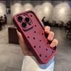 Luxury Small Black Heart Case For iPhone 17 16 15 14 13 12 11 Pro Max 7 8 Plus XS XR X 16e Cute Shockproof Silicone Phone Cover