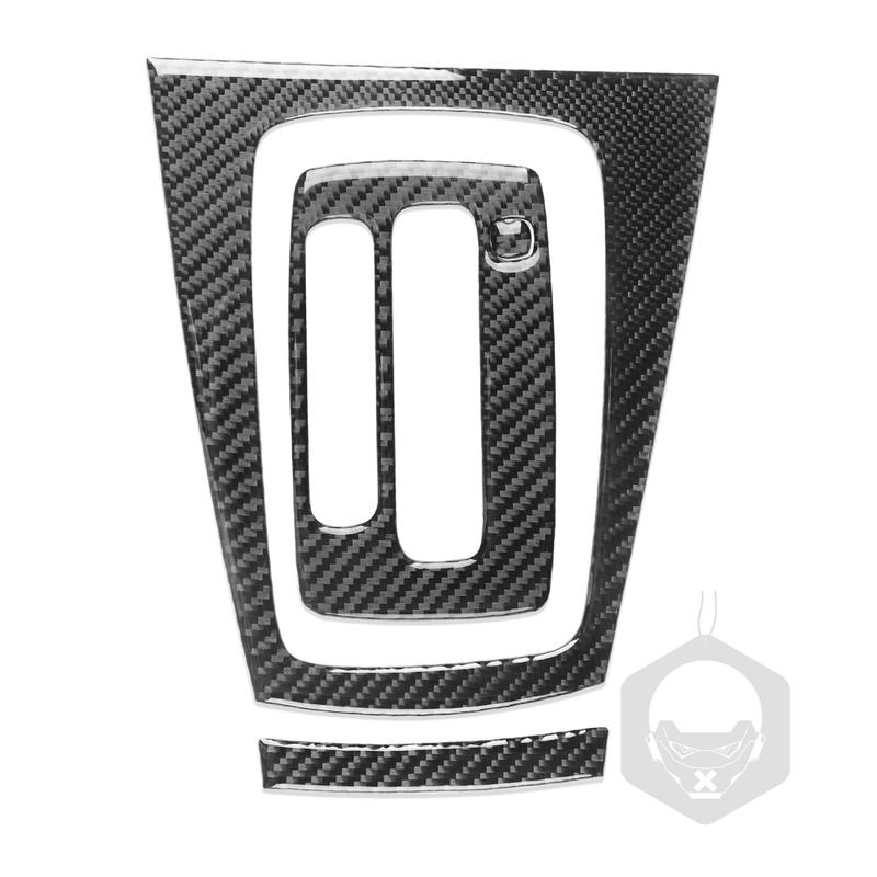 For Ford Fiesta 2011 2012 2013- Real Carbon Fiber Gear Shift Panel Set  Trim Car Interior Stickers Decoration Accessories