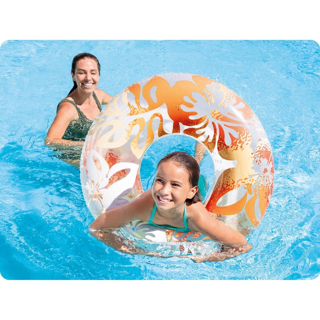 Schwimmring Durchmesser 91 cm 3 Farben Intex 59251 Orange