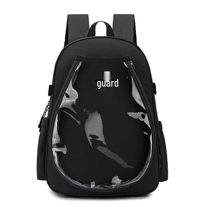 Unisex Sports Backpack: Tennis & Badminton Bag with Dry/Wet Separation, Large Capacity, and Independent Shoe Compartment.