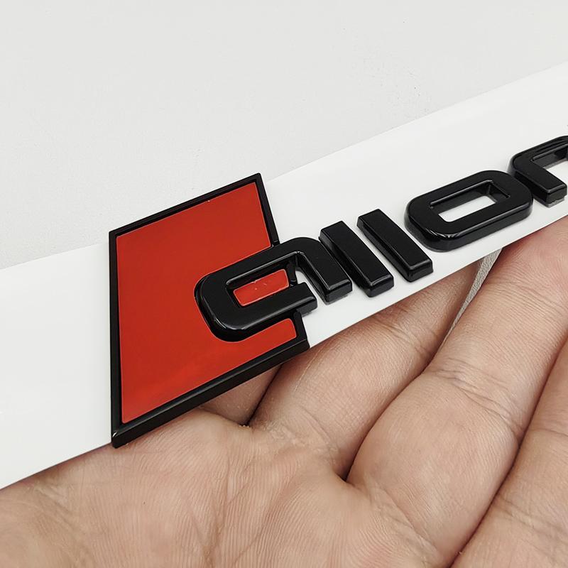 3D ABS Chrom Schwarz Logo Allroad Emblem Buchstaben Auto Kofferraum Abzeichen Für Audi A4 B8 B9 A6 C5 C7 C8 Allroad Aufkleber Auto Zubehör