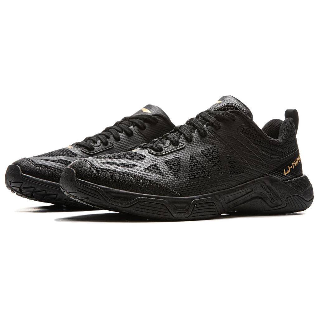 Li Ning stolní tenisové boty, pohodlné, jednoduché, moderní, odolné, odolné, nízké, unisex, černé, APPV009-2