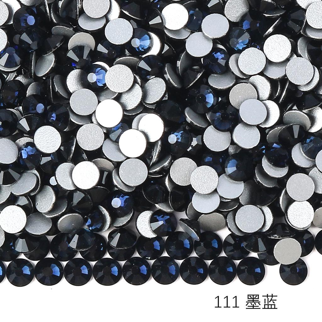 Verre Rond Strass Manucure DIY Diamant Bijoux, Accessoires Coque Téléphone Portable Autocollant Strass, Verre Cristal Fond Plat Strass Imitation Diamant