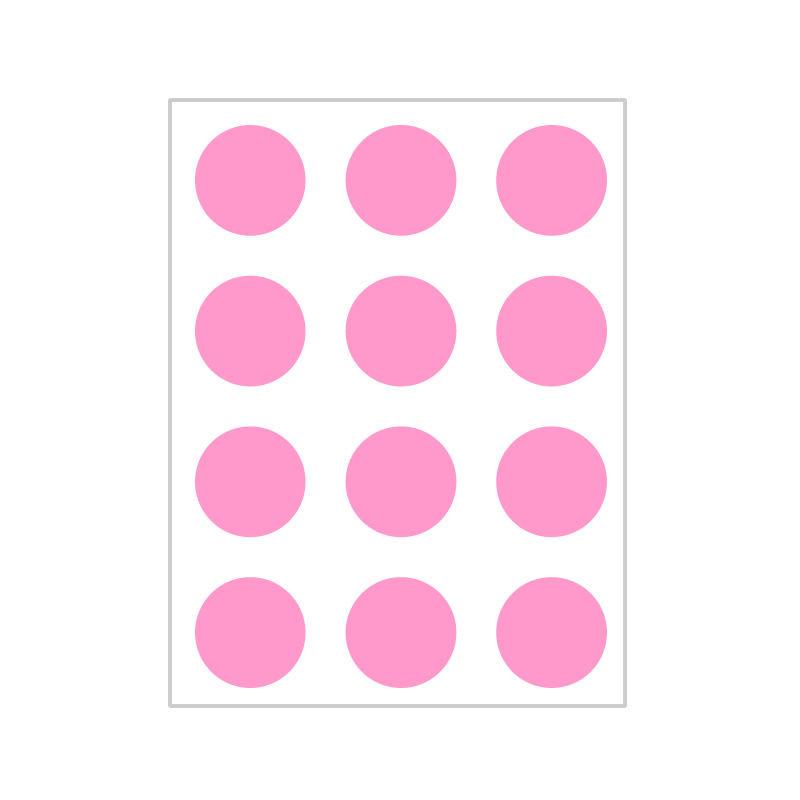 10 Colors Mixed Polka Dot Round Label Stickers: Small & Large, Red, Yellow, Blue, Green, Pink, White, Black, Orange