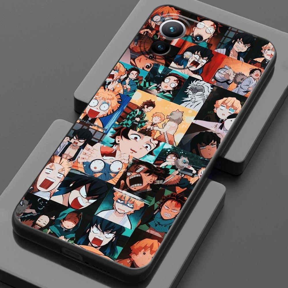 Husa Anime Demon Slayer pentru Xiaomi Mi 9 9se 8 10 10T A2 Lite 10S 9T CC9 Note 10 Pro 9Lite 5G Husa Kimetsu No Yaiba Manga Fundas