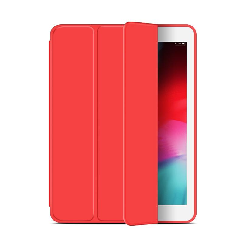 Für iPad Air Pro MINI Hülle 3 4 5 6 7 8 9 10. Generation 3-fach Leder Tablethülle Flüssigsilikon Weiche Halterung 11 12.9 13 Abdeckung