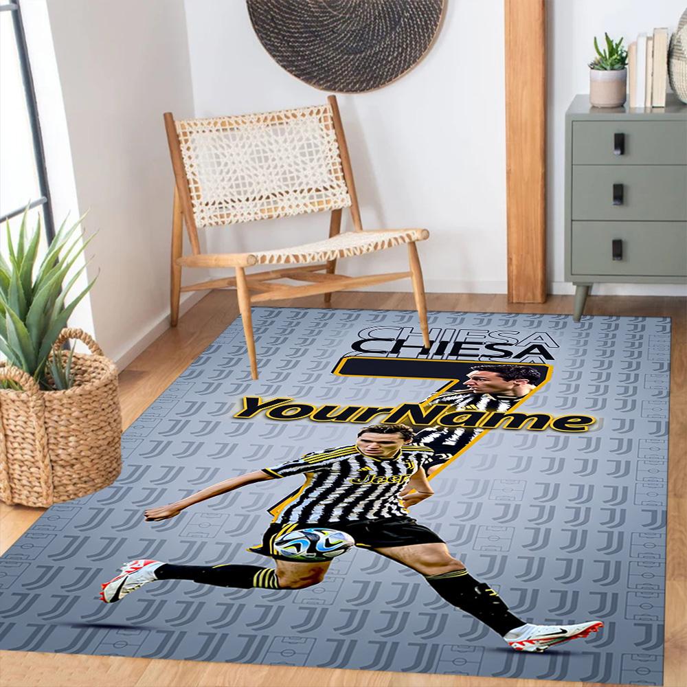 Juventus Customize Your Name Area Rug Suitable for Dormitory Entryway Balcony Study room Antislip Carpet Decorate Offices