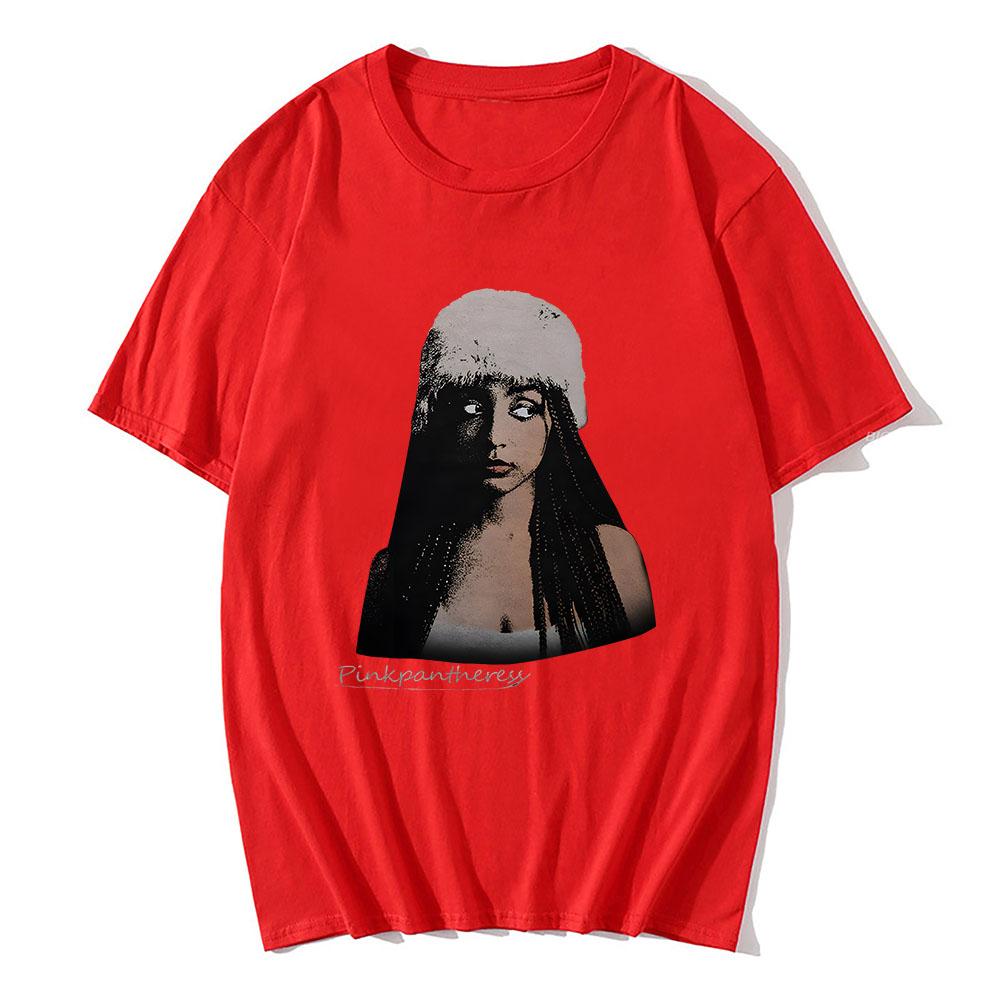 Singer PinkPantheress Tshirt Camisas De Hombre Hip Hop Cotton Comfortable Teeshirt Short Sleeve Summer Women Tshirts Harajuku