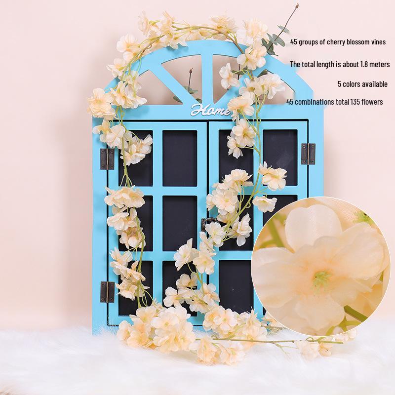 Cherry Blossom Vine Wall Hanging for Outdoor and Indoor Ceiling Decor