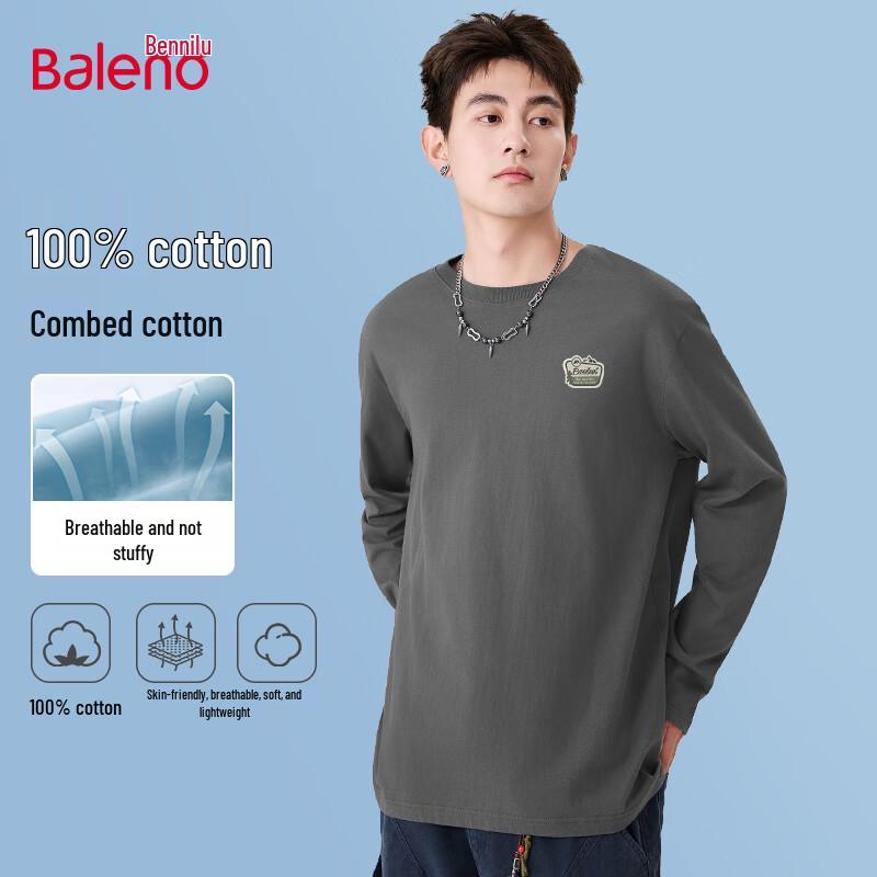 Baleno Men's Crewneck Cotton Sweatshirt