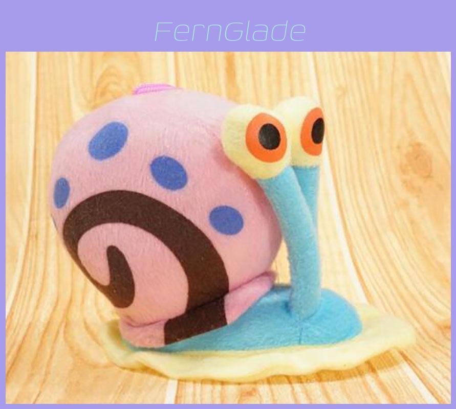 Cute Short Plush Cartoon Octopus Crab Starfish Snail Spongebob Series Toy Set
