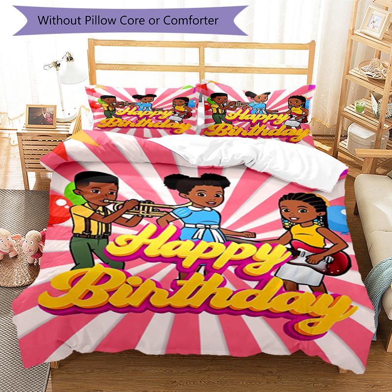 3pcs Gracie's Corner Bedding Set Duvet Cover Closure Includes 1 Duvet Cover & 2 Pillowcases, Soft and Comfortable for All Seasons.