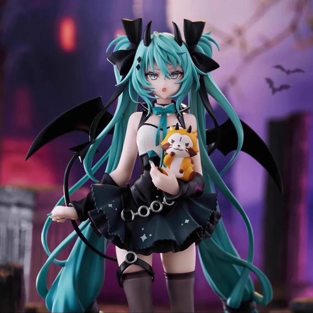 Animace Anime Krásná Dívka Hatsune Miku Ručně Vyráběná Čertovská Hatsune Miku Klobouky s Kočičími Uchy Hatsune Miku Roztomilý Ručně Vyráběný PVC Model Dekorace
