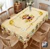 1 Piece of Summer Retro Farmhouse Pastoral Pattern Rectangular Tablecloth, Cow, Flower, Pattern Printed Round Tablecloth, Party Tablecloth, Home Table