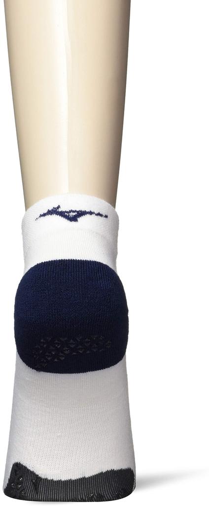 Mizuno Running Socks with Size White X Sizes Anti-Slip Back, Unisex, J2MX8005, 74, Navy, 25-27