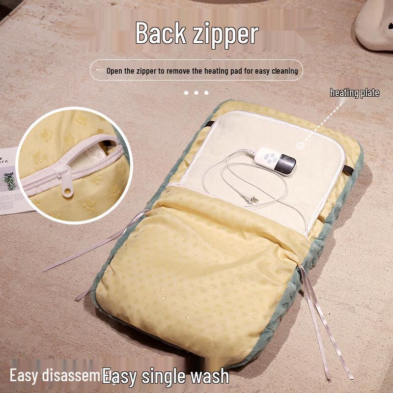 Cartoon Heated Lumbar Support Chair Cushion