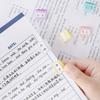 10Pcs Mini Transparent Folder with Push Clip Office Organizer for Organizing
