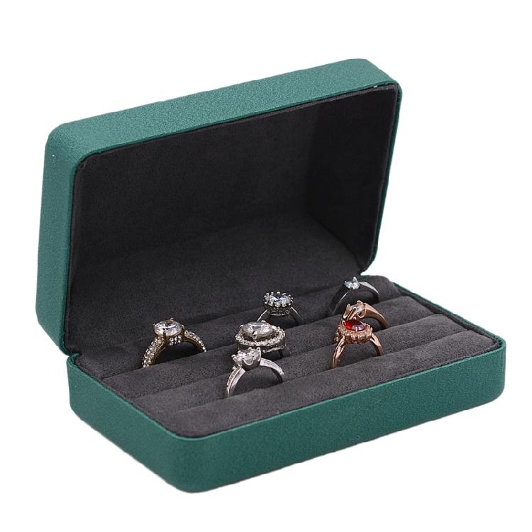 Elegant Rings Display Box for Secure and Neat Storage Case Craft from Quality Composite Materials with Soft Interior