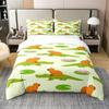 Abstract Duvet Cover Set, Alligator Skin African Animal Crocodile Quilt Cover, 3 Piece Bedding Set With Pillow Shams, Full Size