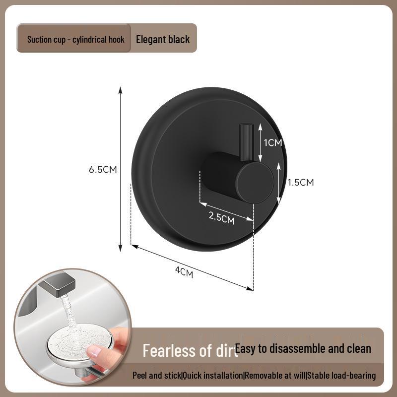 Samolepicí přísavkový háček z nerezové oceli do koupelny, na kolej nebo na dveře – Bez vrtání, silný háček pro uložení batohu/kabátu