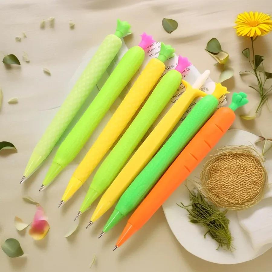 10Pcs Creative Automatic Pencil, Cartoon Fruit Writing Constant Pencil,  Calligraphy Brush Plastic Activity Pencil