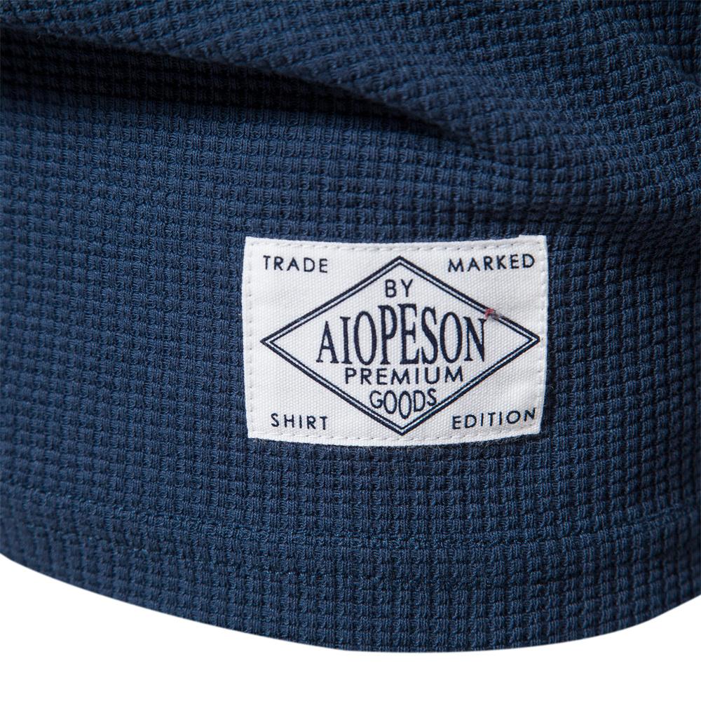AIOPESON Solid Color Waffle T-shirts for Men Casual Brand Quality Short-sleeved Men's Tees New Summer Fashion Designer Tops Male