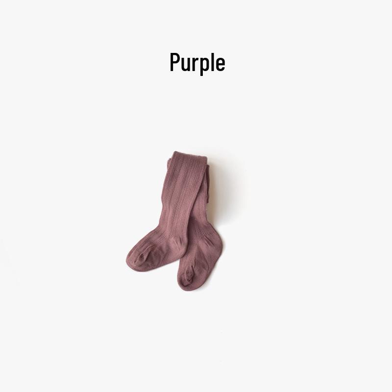 Girls' Thin Cotton Dance Tights - Spring & Autumn White Base Layer Socks