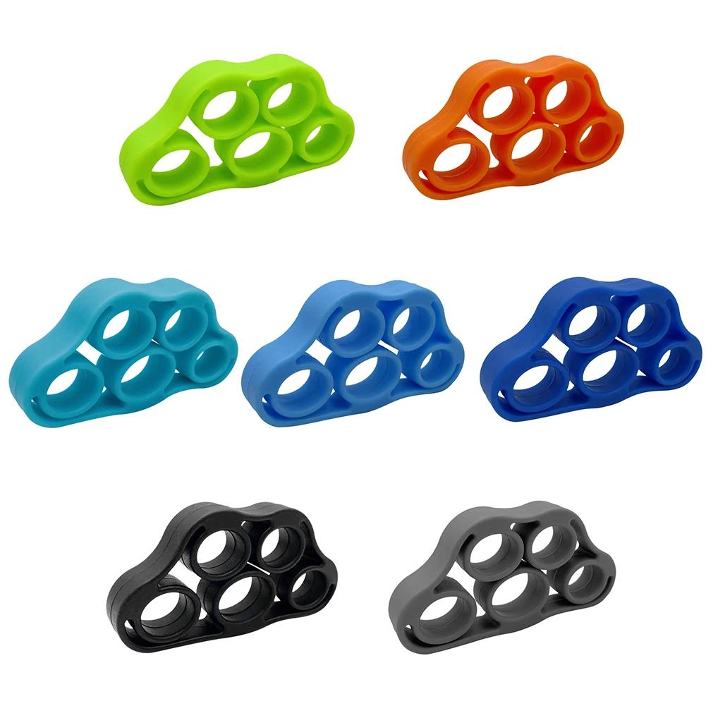 5 Finger Finger Strength Grip Band Elastic Silicone Wrist Gripper Band Mini Portable Muscle Building for Rehabilitation Training