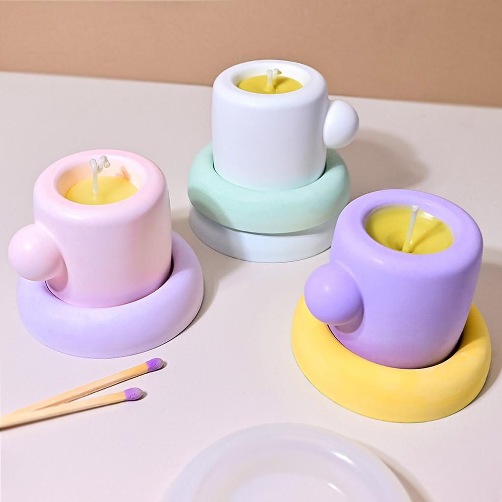 Reusable Coffee Cup Silicone Crafting Mold For Epoxy Resin Candle Making Concrete Plaster Home Decoration Gift Mould