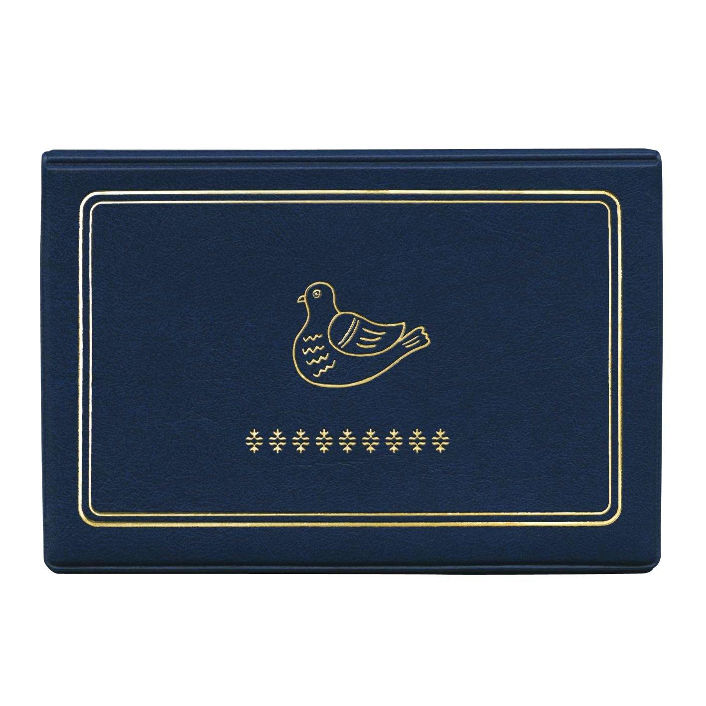 New Retro Passbook Case Blue [HIGHTIDE] (Bird) [GB243]