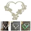 Flower Heart Cutting Dies Scrapbooking Stencils Carbon Steel Dies Cut Stencils for Card Making Photo Album Decoration