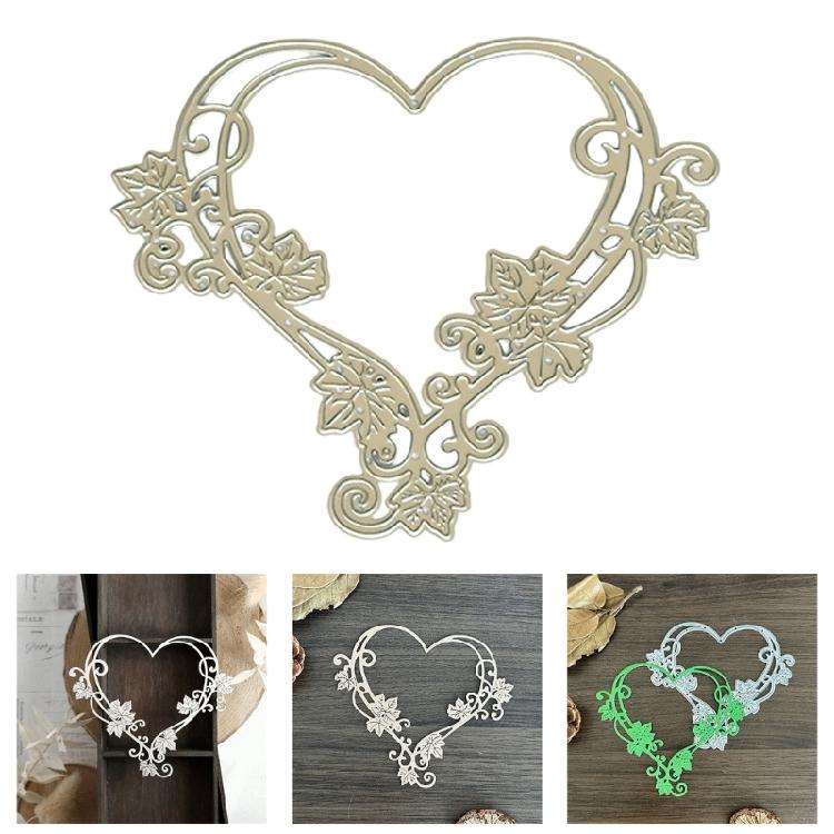 Flower Heart Cutting Dies Scrapbooking Stencils Carbon Steel Dies Cut Stencils for Card Making Photo Album Decoration