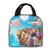 Custom One Pieces Insulated Lunch Bags for Camping Travel Manga Portable Thermal Cooler Lunch Box Unisex