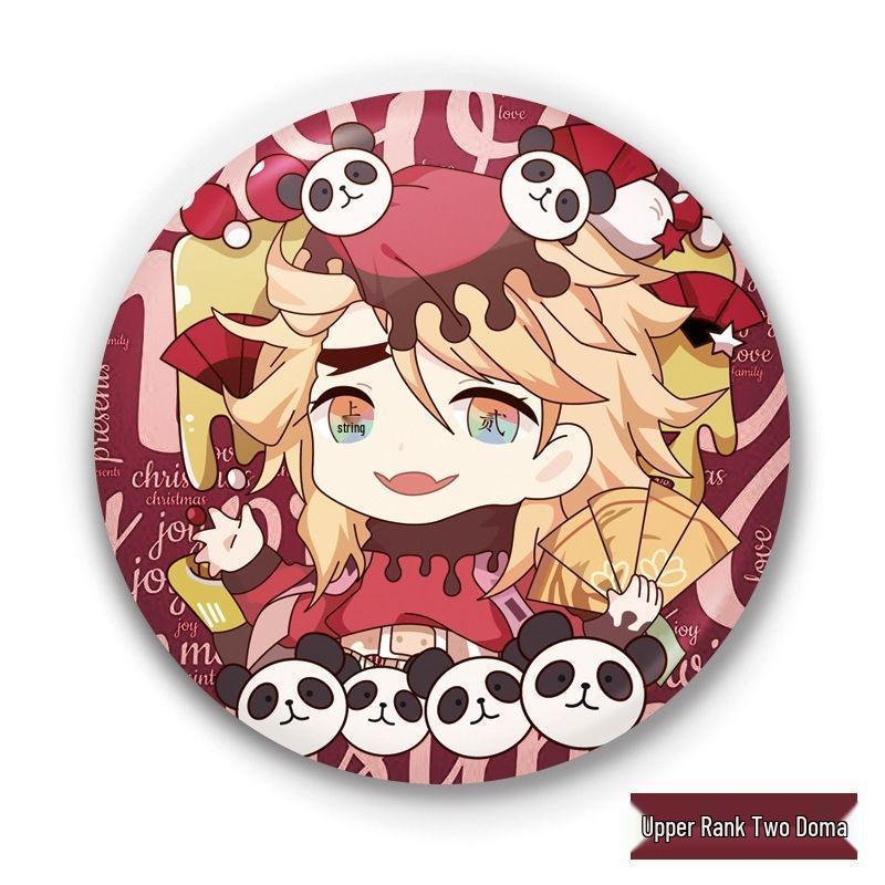 Demon Slayer Badges: Giyu Tomioka, Kyojuro Rengoku, Inosuke, Muichiro, Shinobu Kocho Anime Merchandise