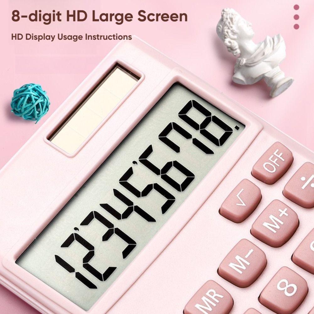 8-Digit Scientific Calculator Dual Power Supply Standard Function Calculator  School Office
