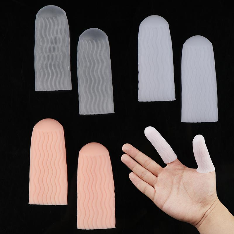 1 Paar Silikon-Gel-Schlauch-Verband, Finger-Zehen-Schutz, Handschuh-Ärmel, Schmerzlinderung
